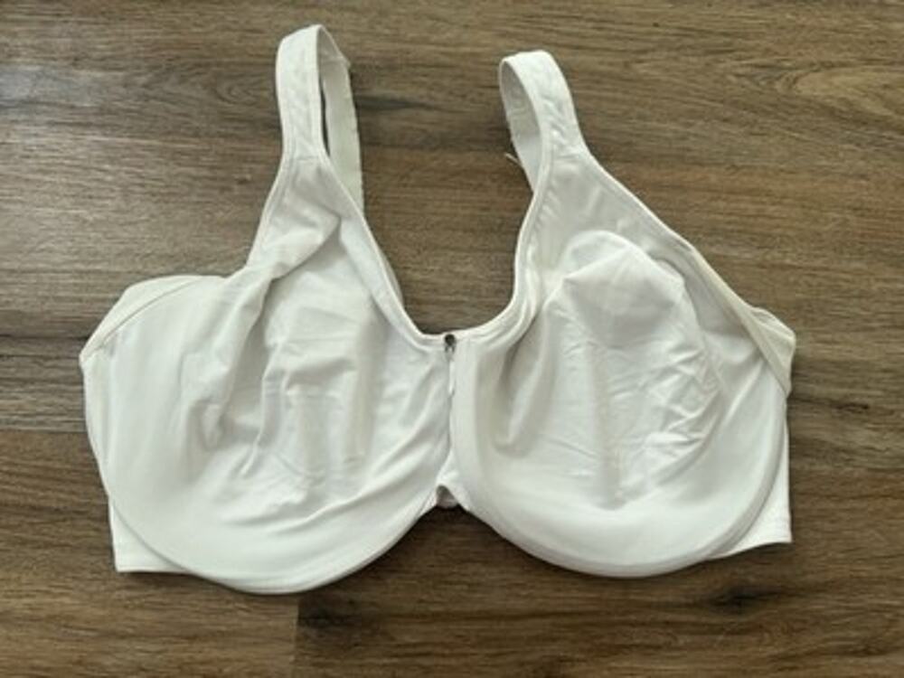 Bali Bra 40DDD 1005 White Underwire Full Coverage Unlined Soft Cup Comfort